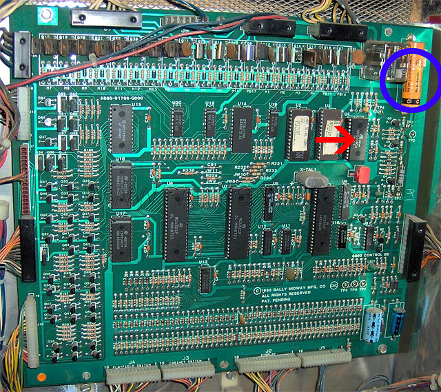 Battery Locations On Pinball Machines